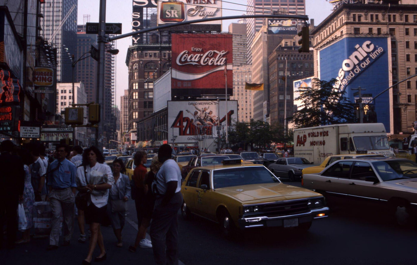 Street Scene In The Times Square Area, 1988.