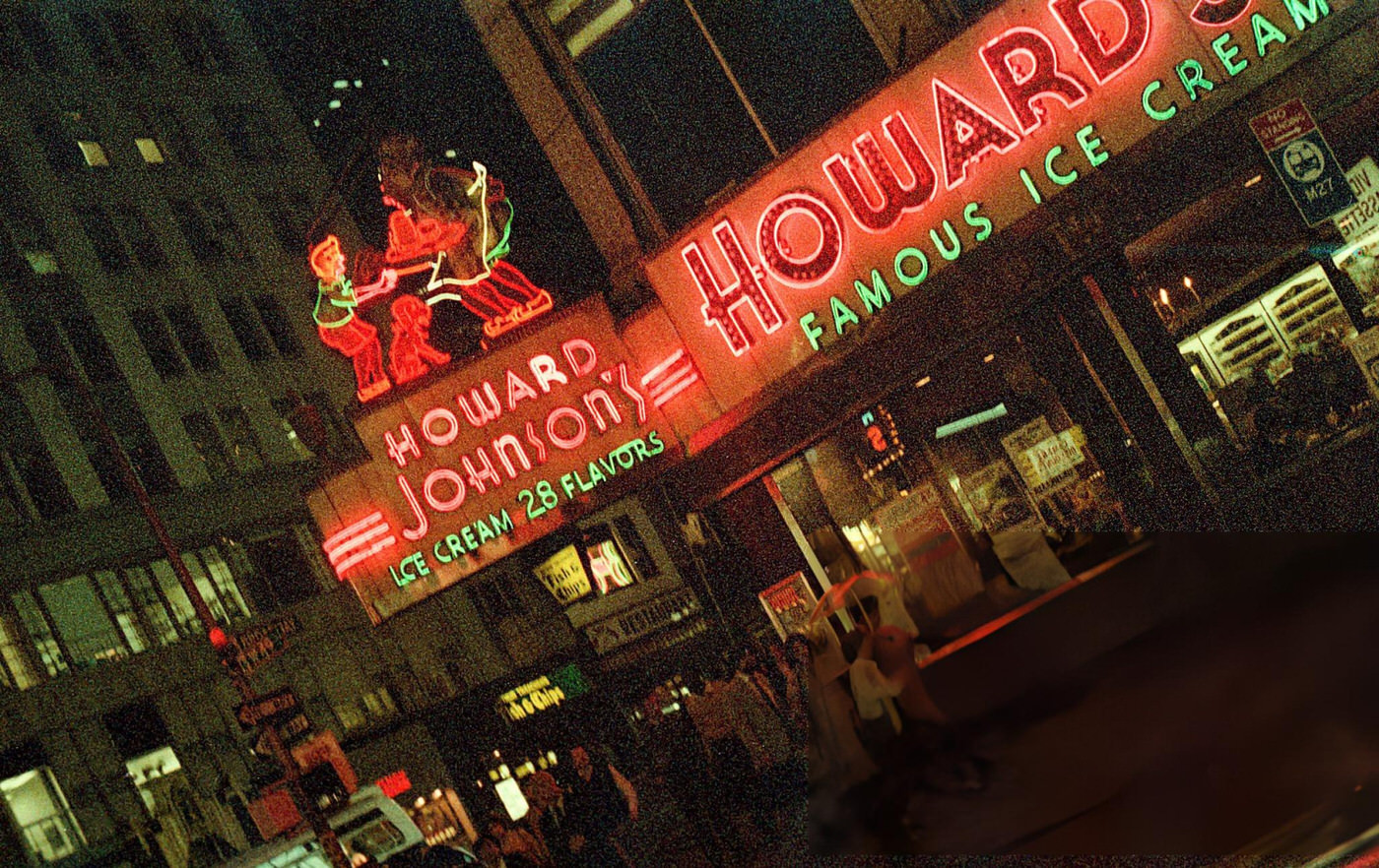 People In Front Of The Howard Johnson'S Restaurant In Times Square, 1984.
