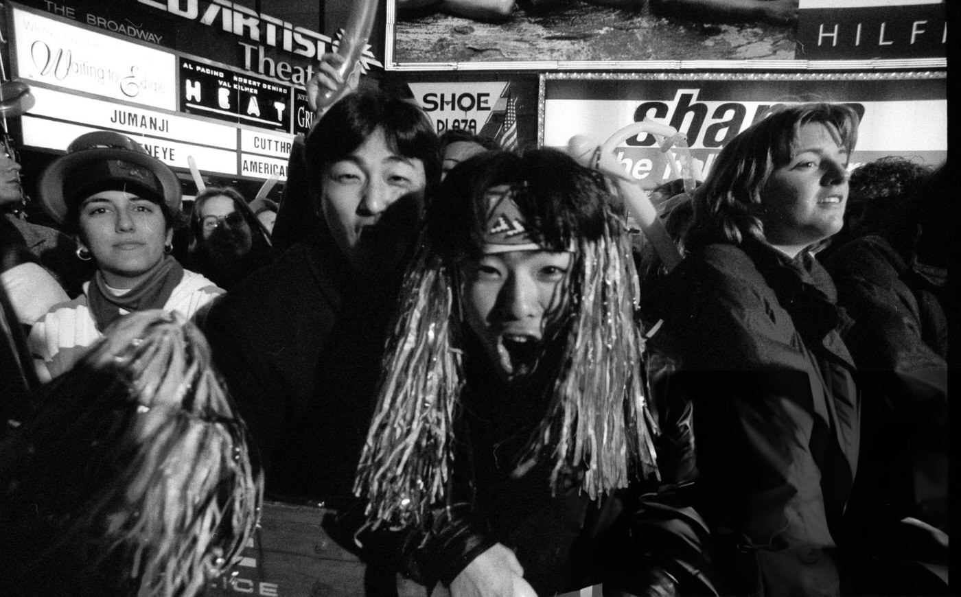 Crowd In Times Square On December 31St, 1995.