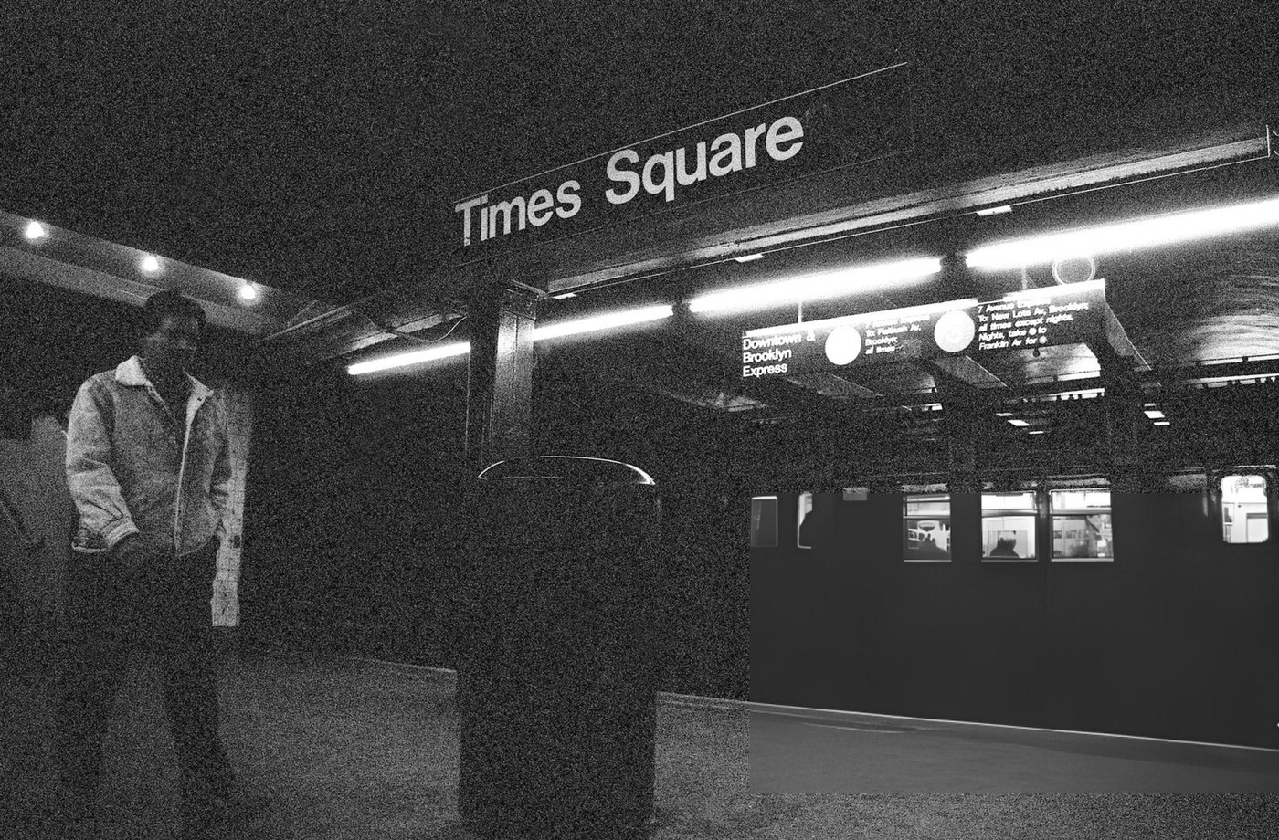 Times Square On October 15Th, 1995 In New York City.