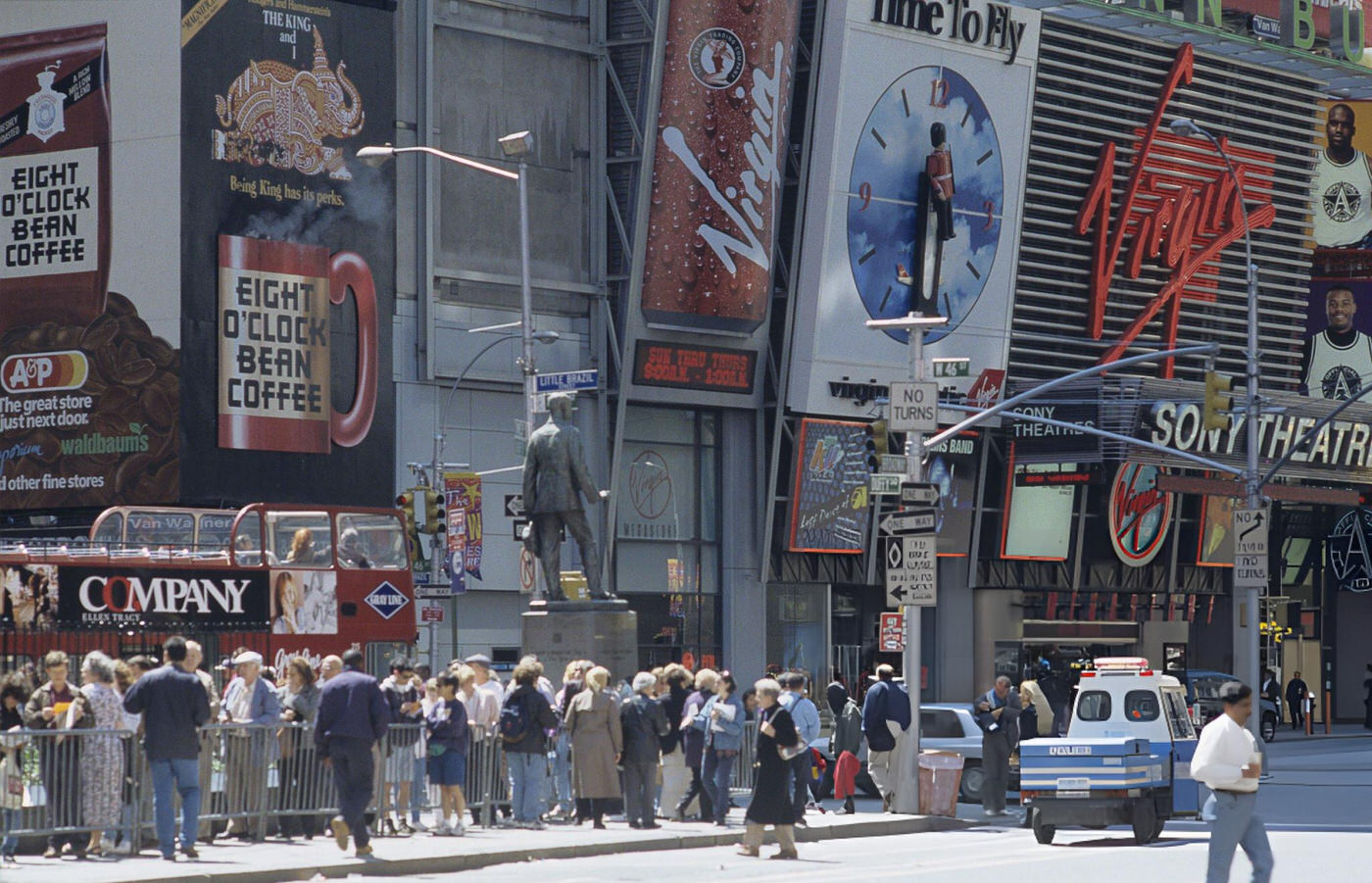 The Statue Of George M. Cohan In Times Square, New York, 1990S.