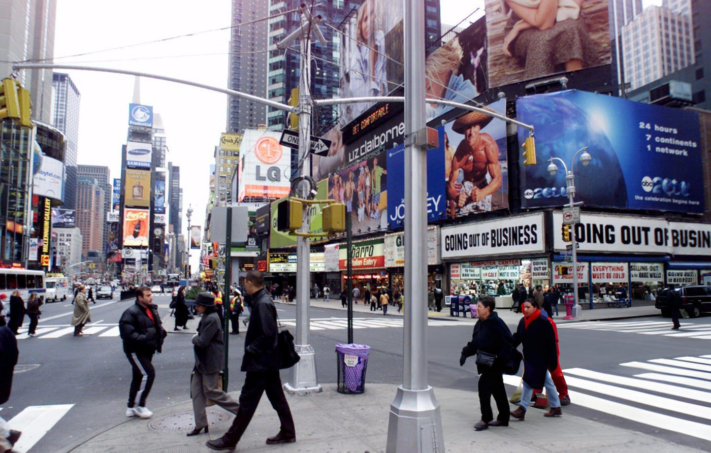 View Of Times Square From 43Rd Street.