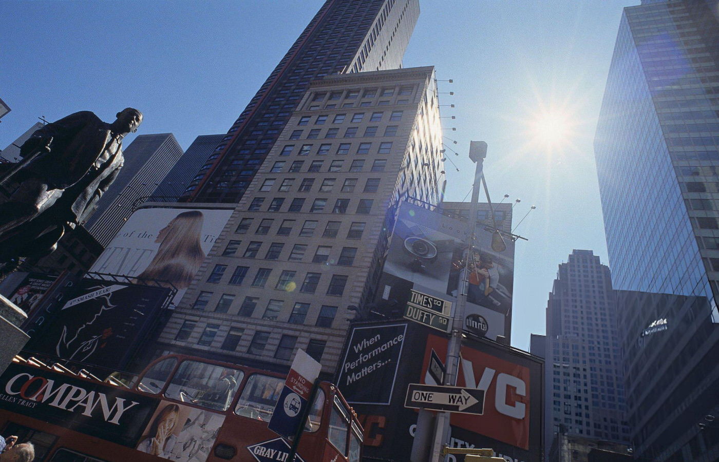 The Statue Of George M. Cohan In Times Square, New York, 2000S.
