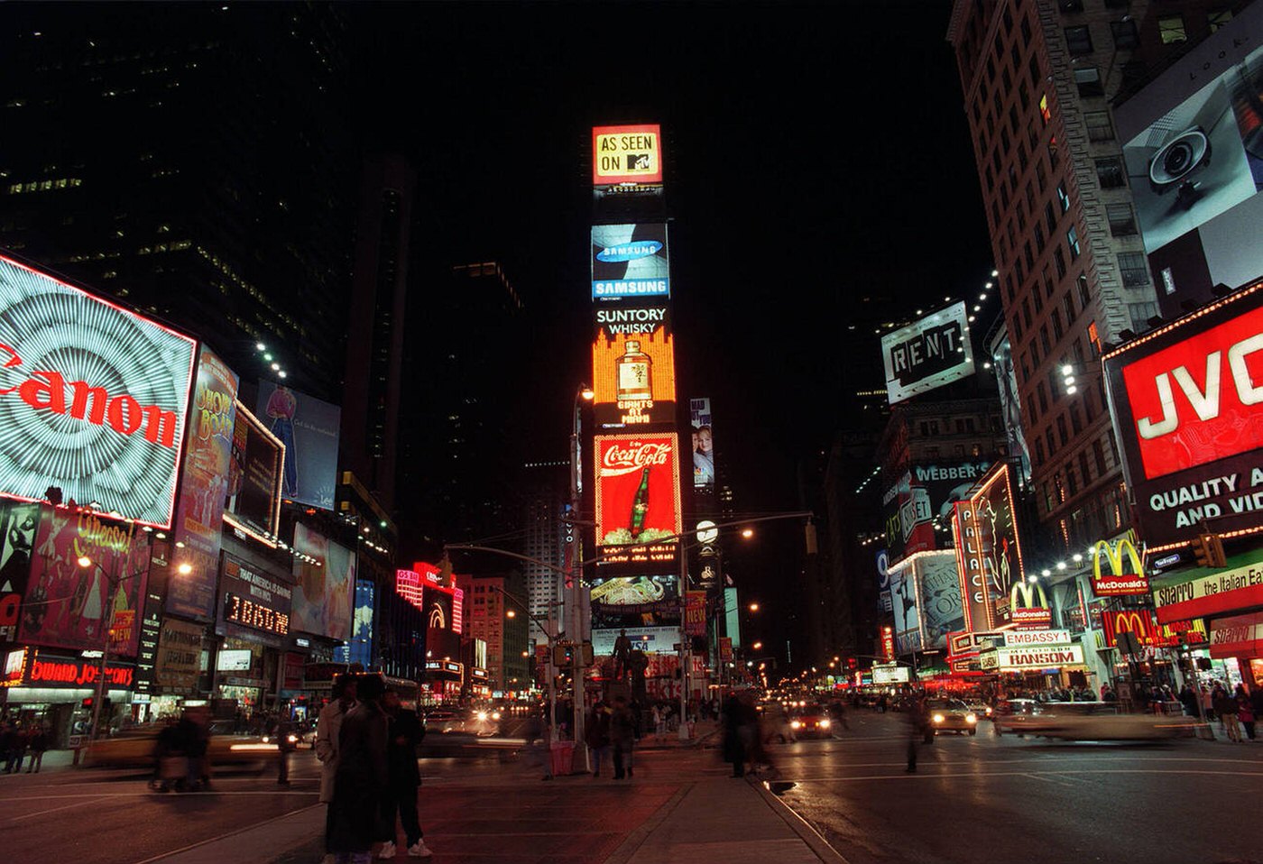 Times Square, New York, December 10, 1996.