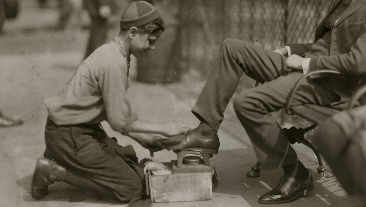 New York City Bootblacks Early 1900S