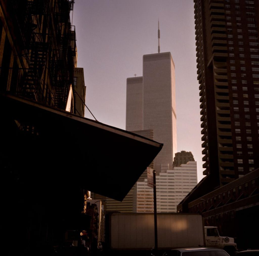 Twin Towers And Truck, 1987