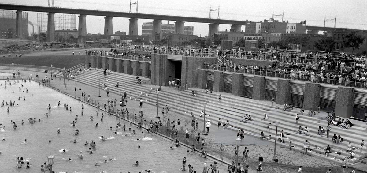 Opening Of The Municipal Swimming Pool In Astoria Park, Astoria, Queens, 1936.