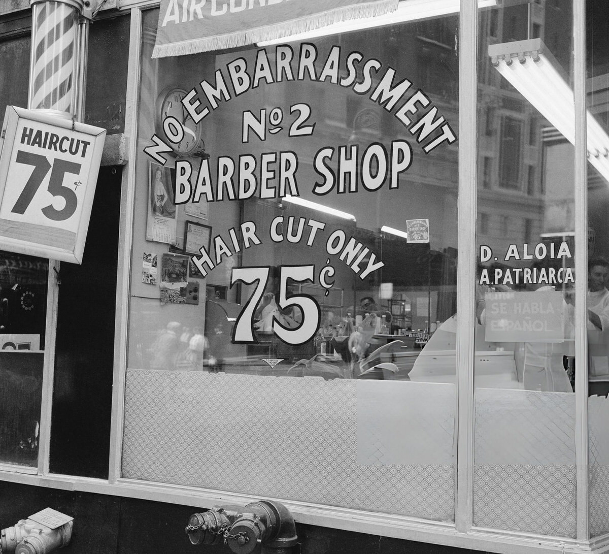 No Embarrassment No. 2 Barber Shop At 28Th Street And Broadway, New York.