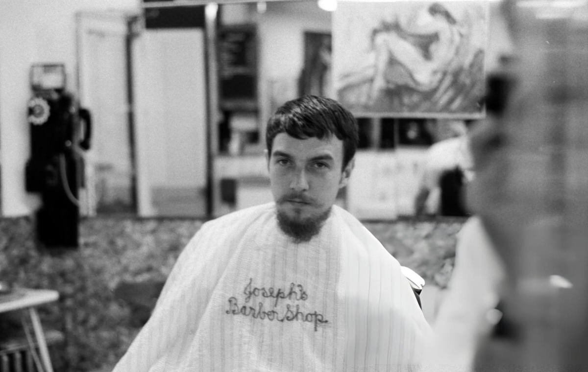 Interior Of Joseph'S Barber Shop, Brooklyn, 1965.