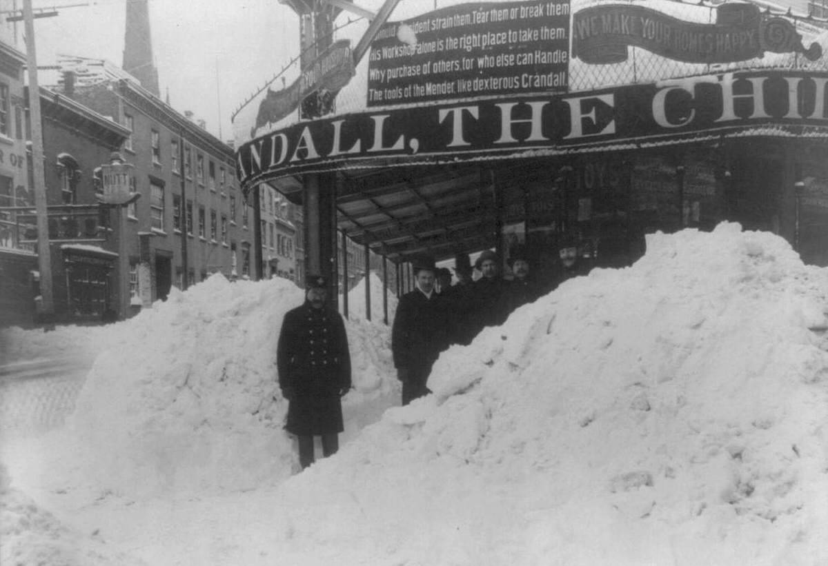 The Great Snow Blizzard Of 1888.