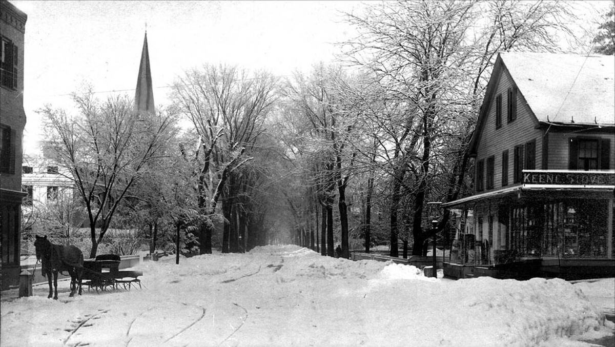 West Street After The Blizzard Of 1888.
