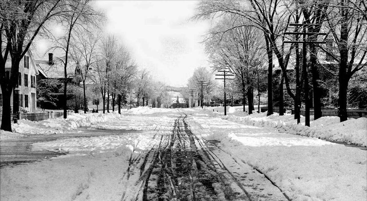 Washington Street After The Blizzard Of 1888.