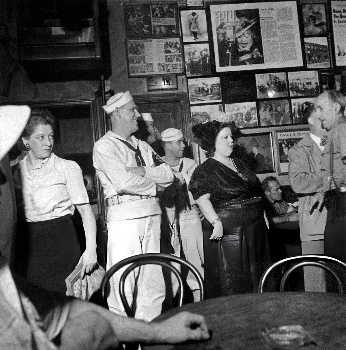 Sailors At The Bar In Sammy'S Bowery Follies, New York, 1945.