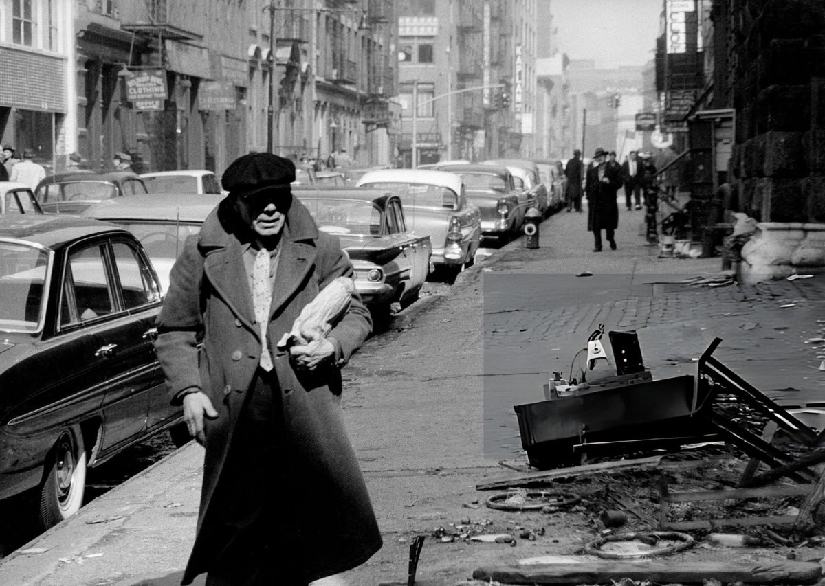 The Bowery, Manhattan, 1961.