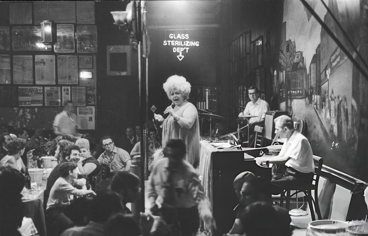 Julie Christina Performing With A Band At Sammy'S On The Bowery, New York, 1970.