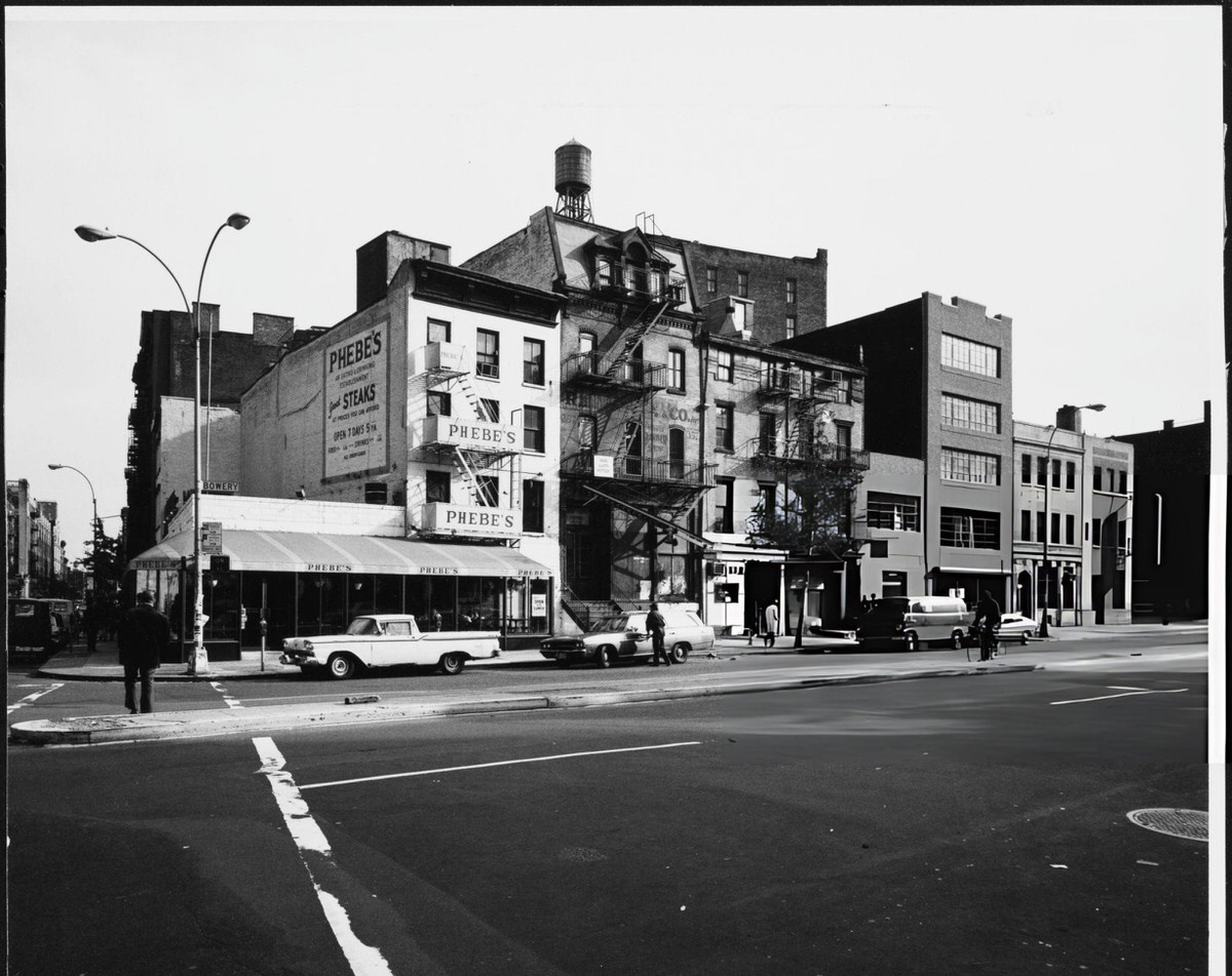 Phebe'S Restaurant On The Bowery, New York, 1975.