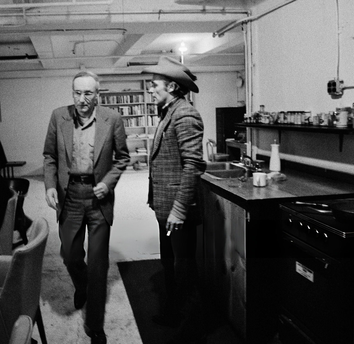 William S. Burroughs And Dennis Hopper At Burroughs' Home, &Amp;Quot;The Bunker,&Amp;Quot; At 222 Bowery, New York.