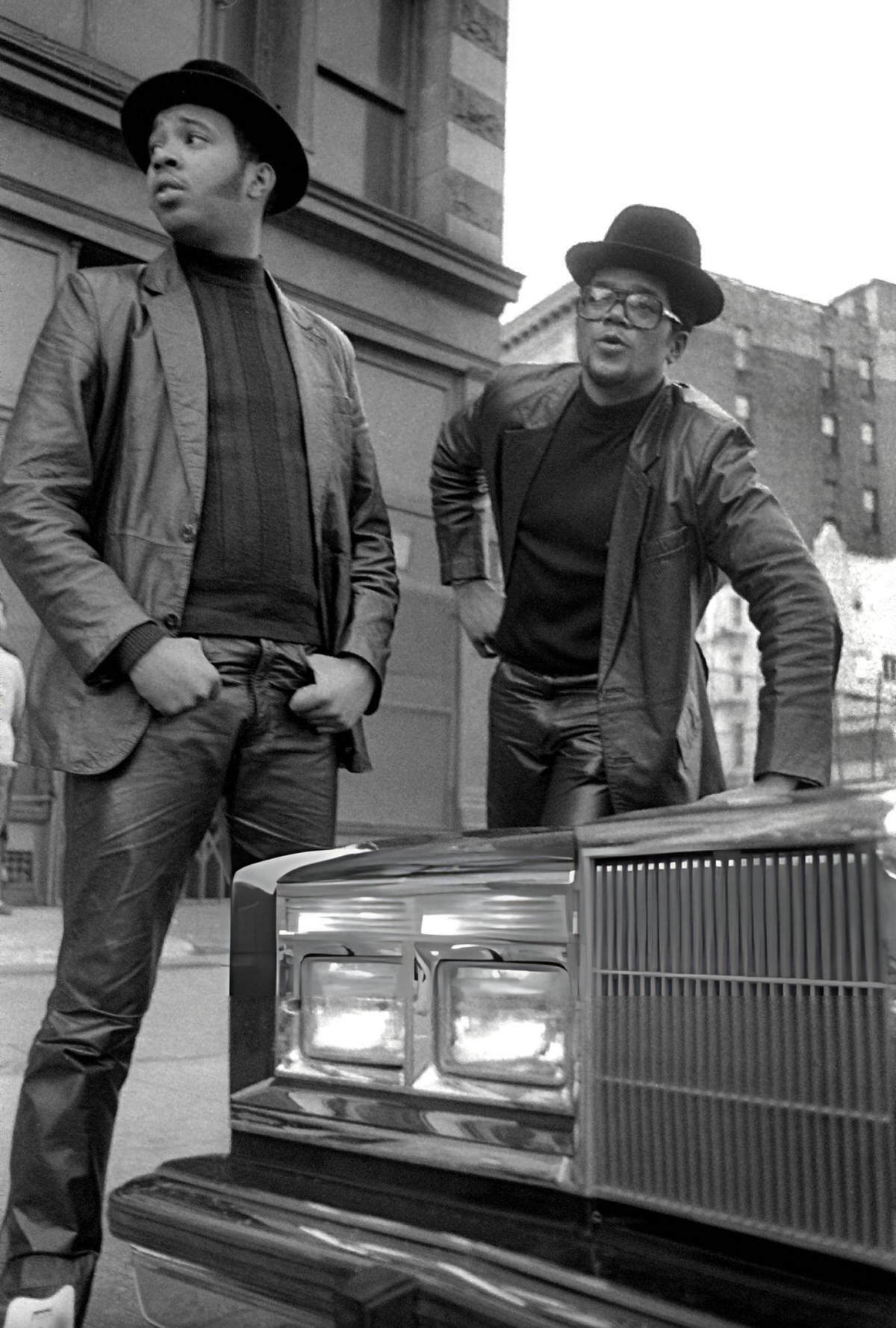 Darryl Mcdaniels And Joseph Simmons Of Run-D.m.c. In The Bowery, 1985.