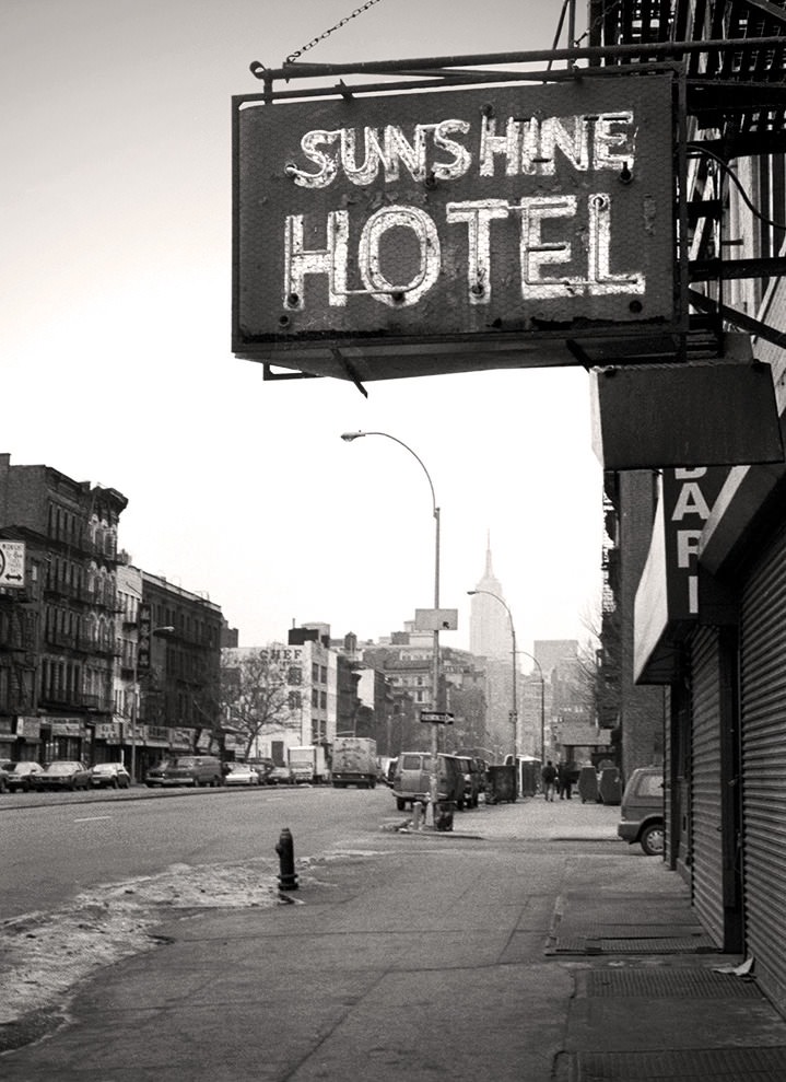 Sunshine Hotel, Bowery, 1989