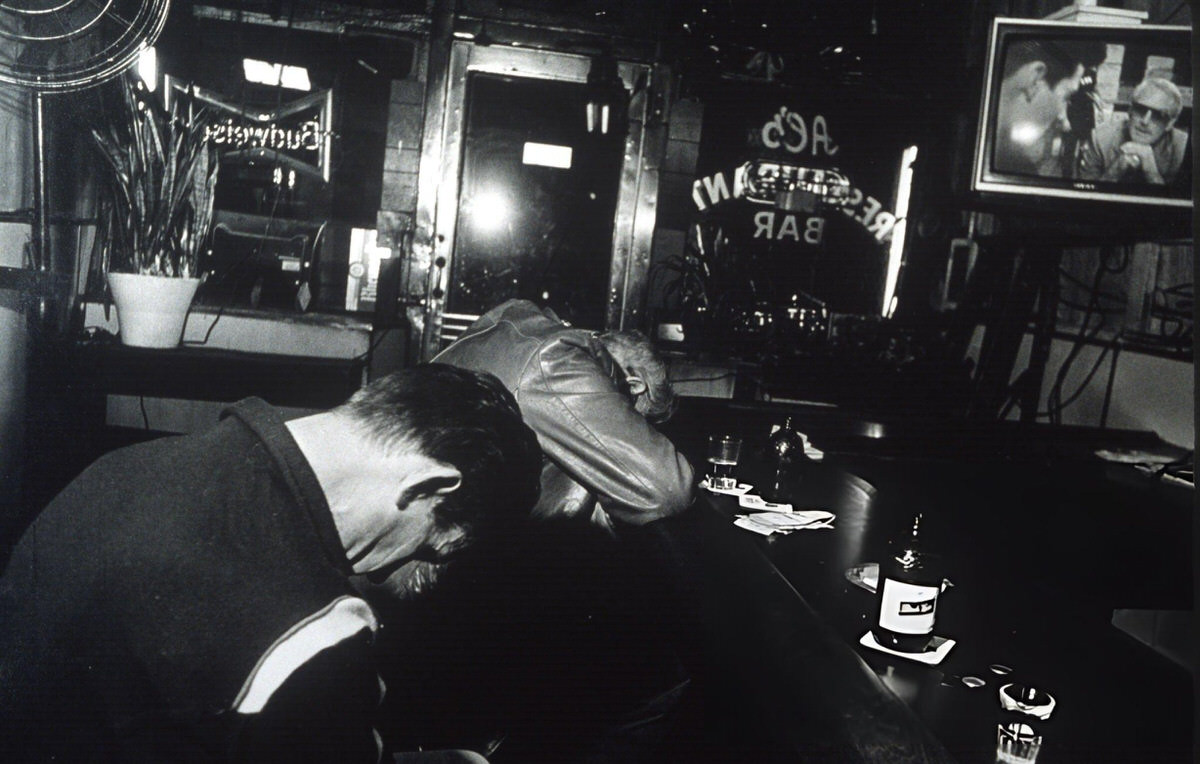 Patrons At Al'S Bar, The Last Flophouse Bar On The Bowery, 1990.