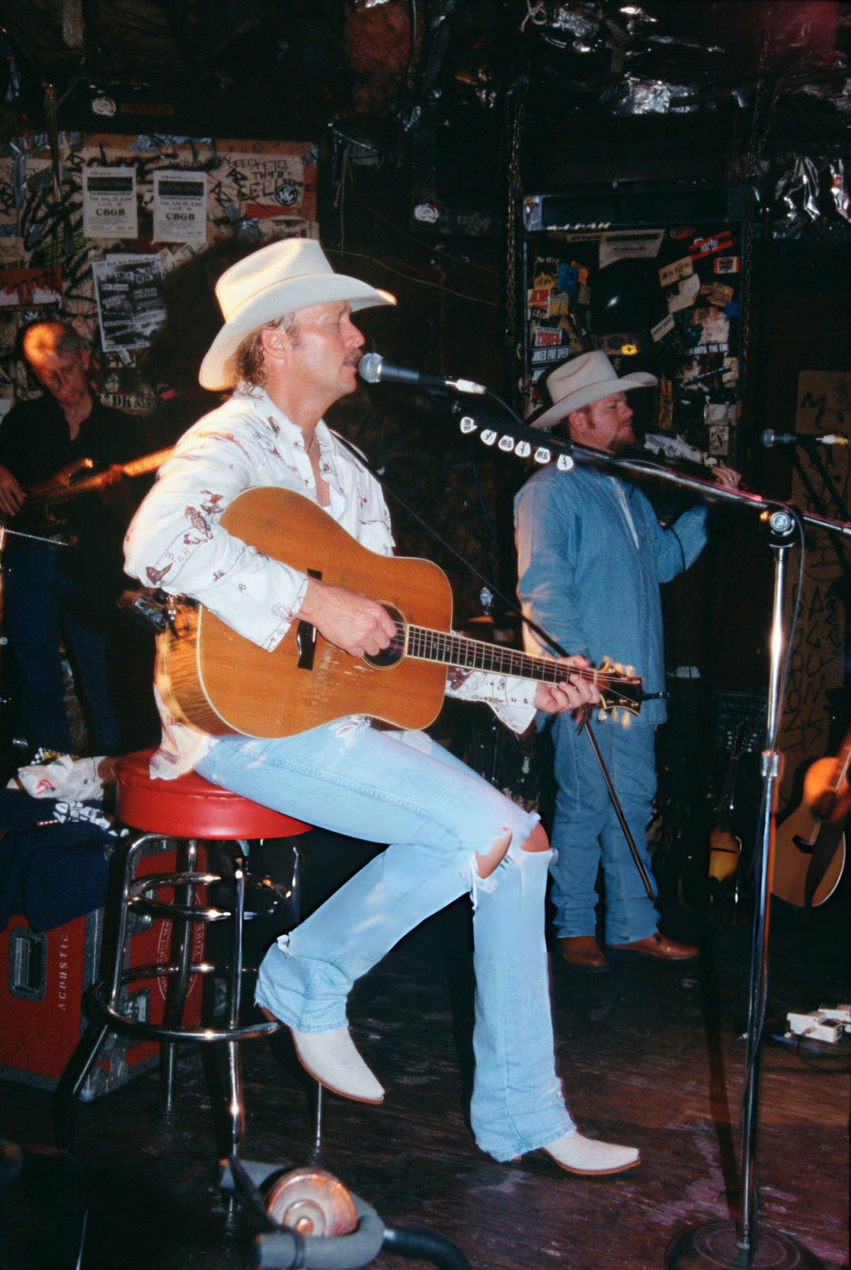 Alan Jackson Performing At Cbgb On The Bowery, 1990.