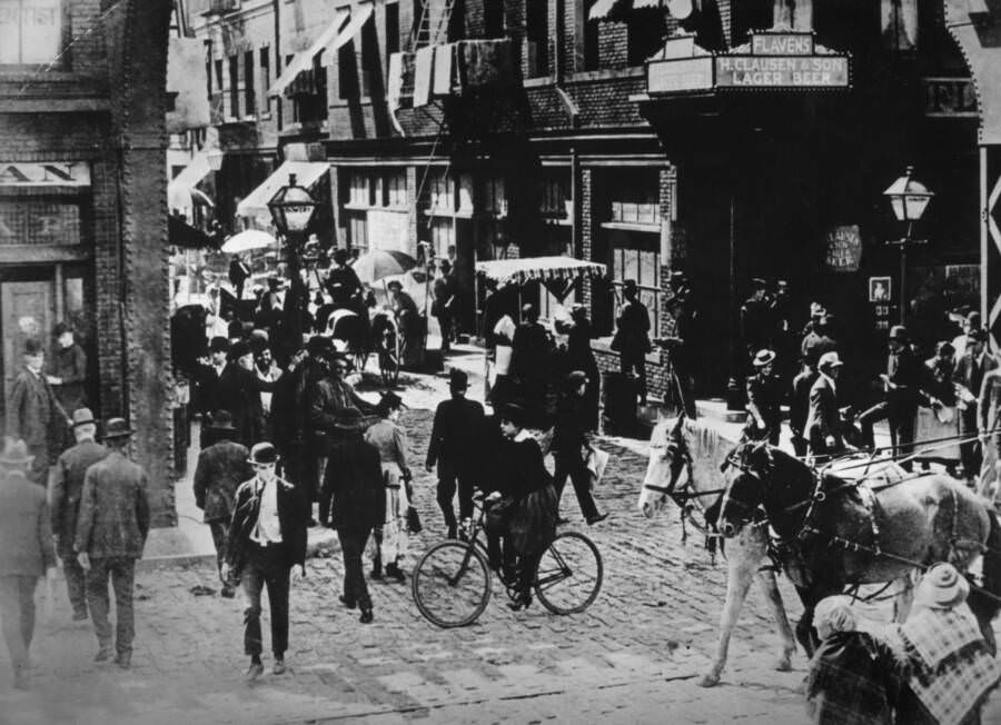 The Bustle Of The Bowery, 1890S.