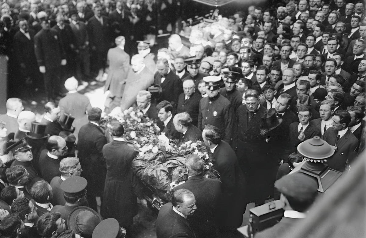 Funeral For Timothy &Amp;Quot;Big Tim&Amp;Quot; Daniel Sullivan At St. Patrick'S Old Cathedral In The Bowery, New York, 1913.