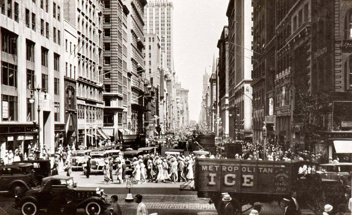 Broadway, New York, 1933.