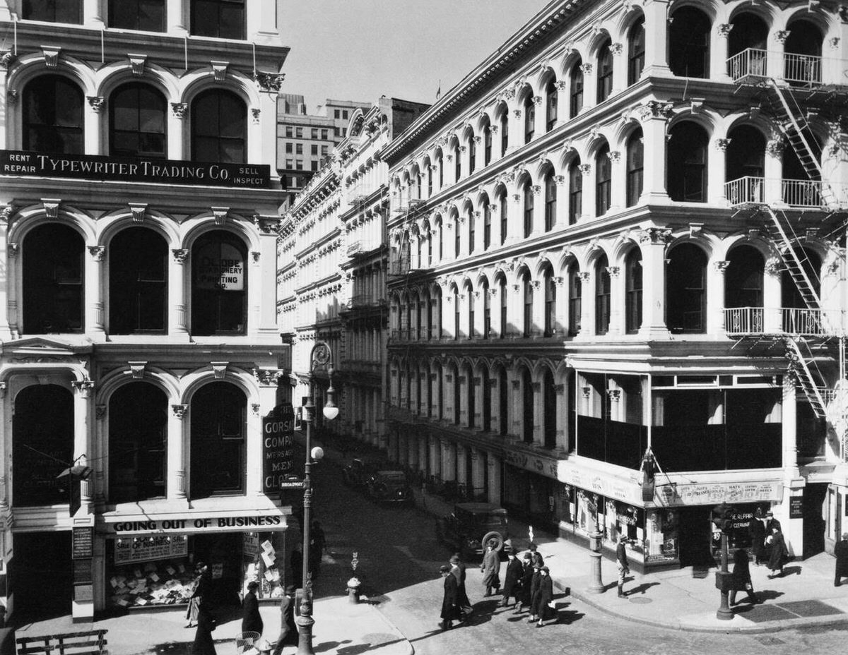 Broadway And Thomas Street, New York, 1936.