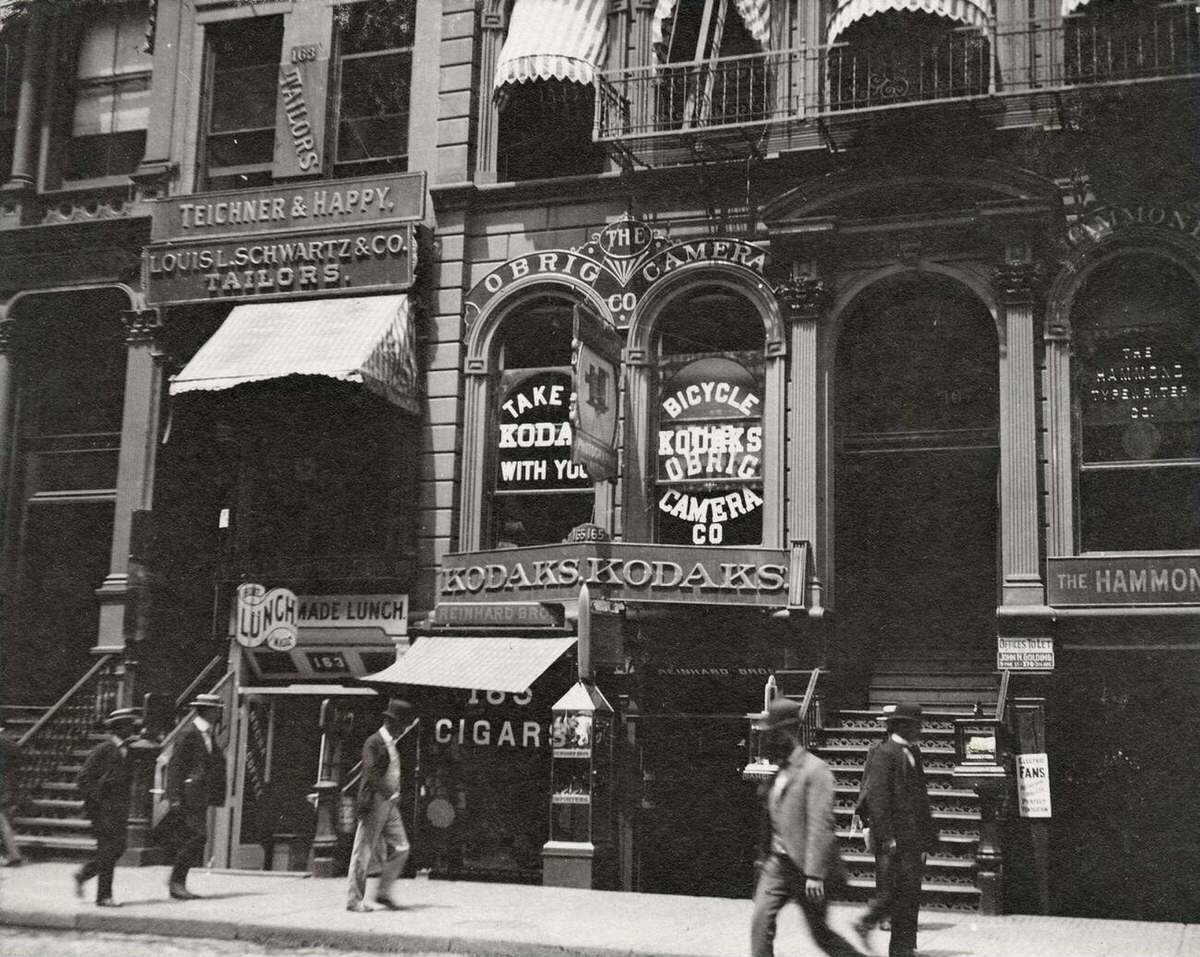 The Obrig Camera Company At 165 And 167 Broadway, New York, 1898.