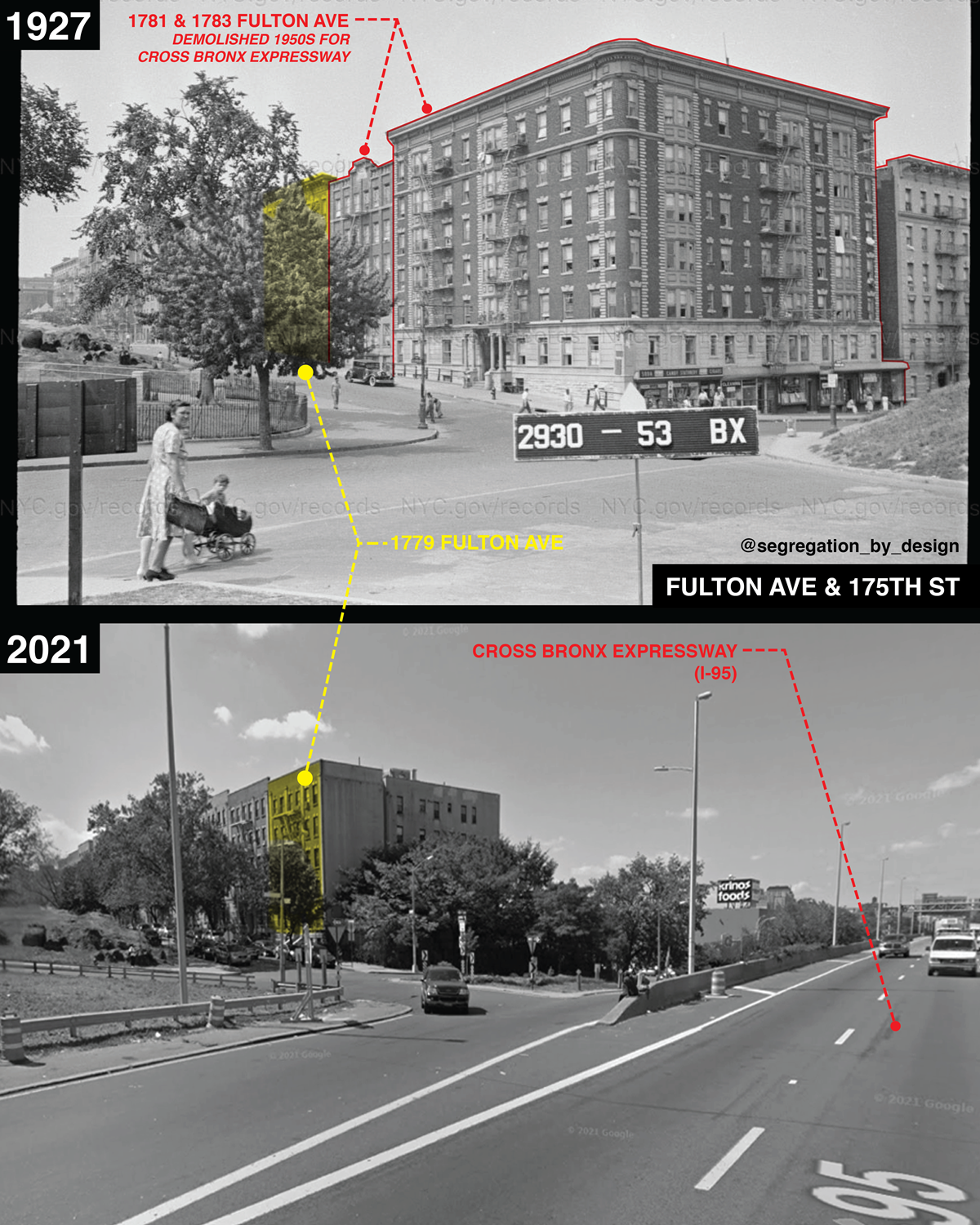 Tremont, The Bronx 1927 Vs. 2021