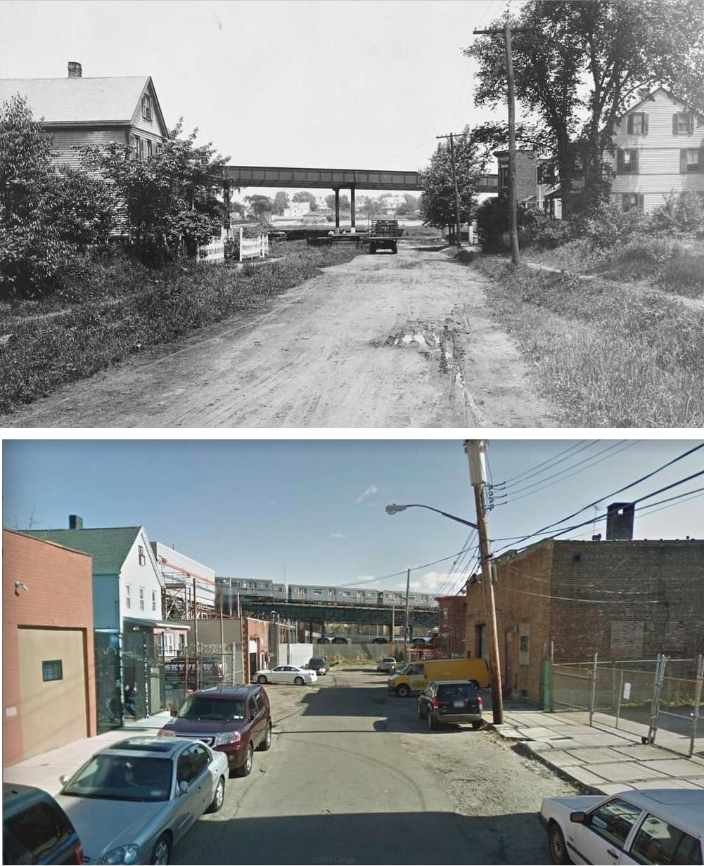 239Th Street And Byron Ave, Bronx, Ny (1922-2019). Tracks In The Background Are To The Mta Storage Yard Off The 2 Train Line.