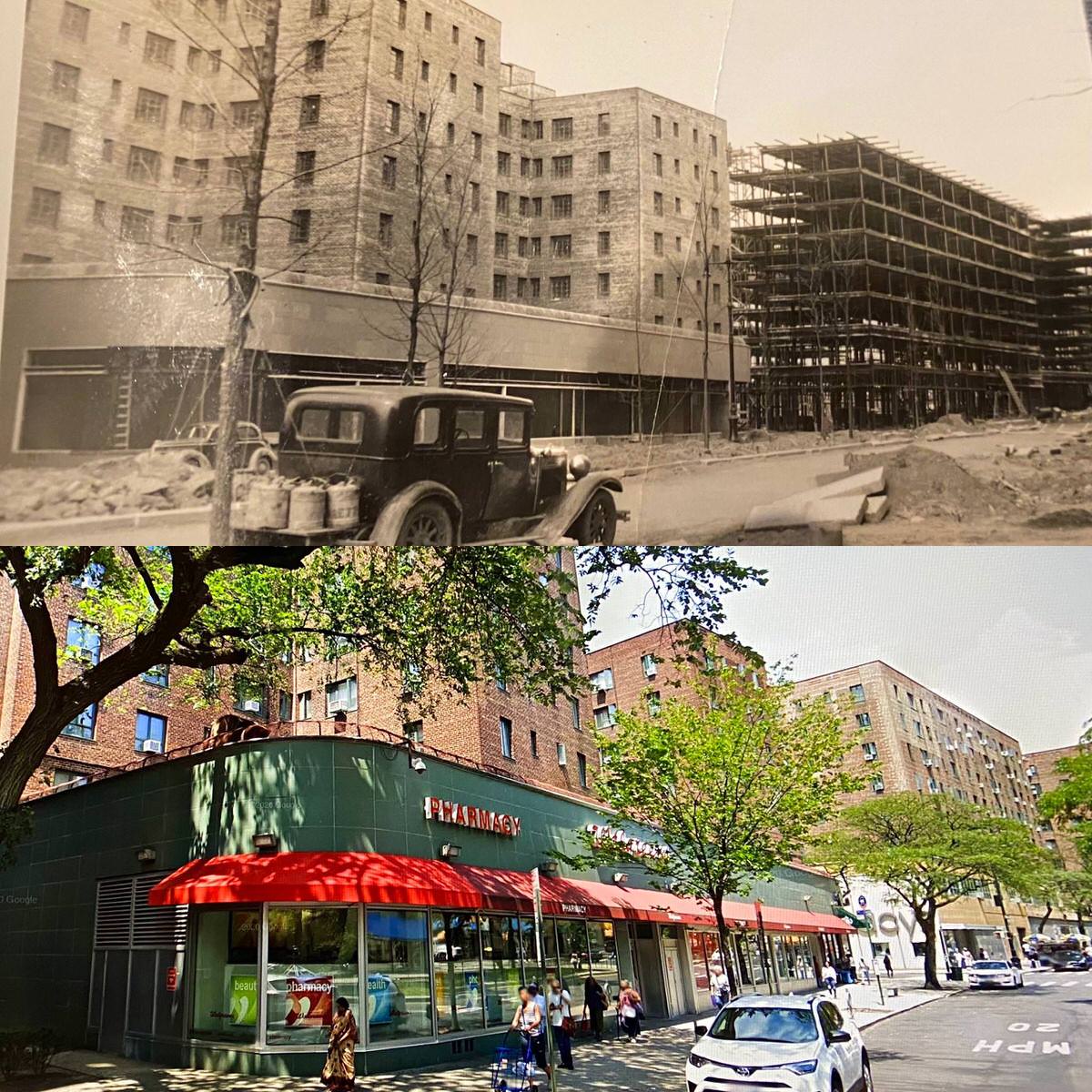Parkchester, Bronx, Ny 1939 (Under Construction) And 2020