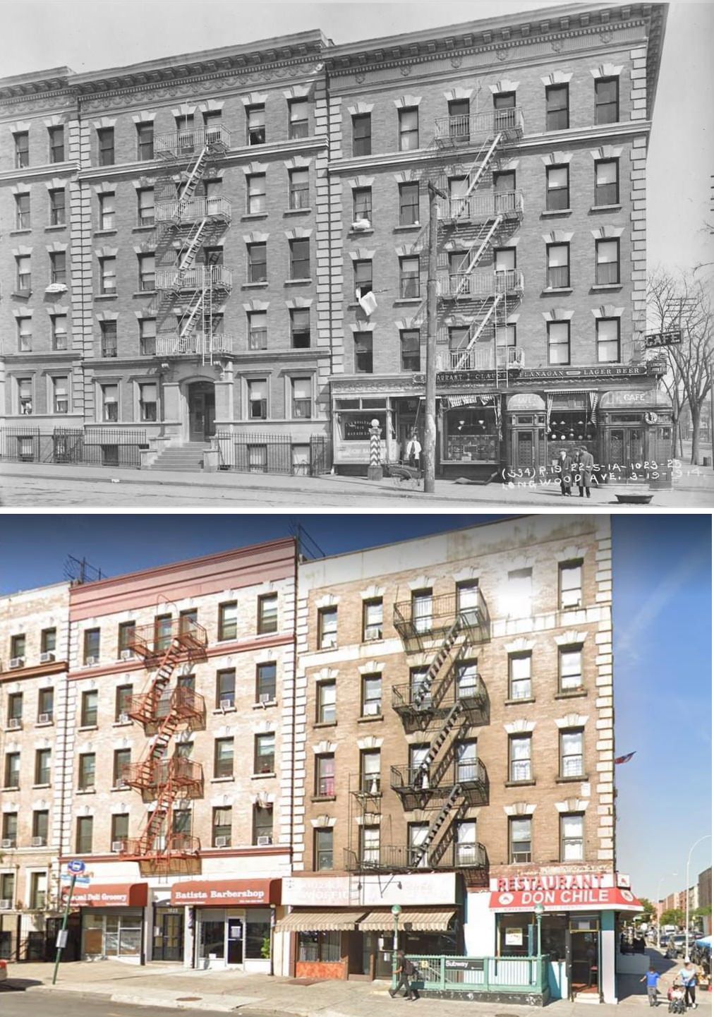 Longwood Avenue &Amp;Amp; Southern Boulevard, Bronx. 1914 Vs 2020