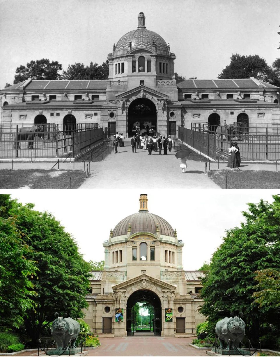 The Elephant House At The Bronx Zoo. 1920-2020