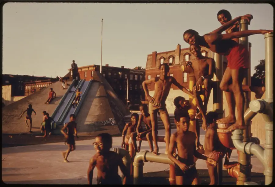 Youngsters On The July 4Th Holiday At The Kosciusko Swimming Pool In Bedford-Stuyvesant, Brooklyn.