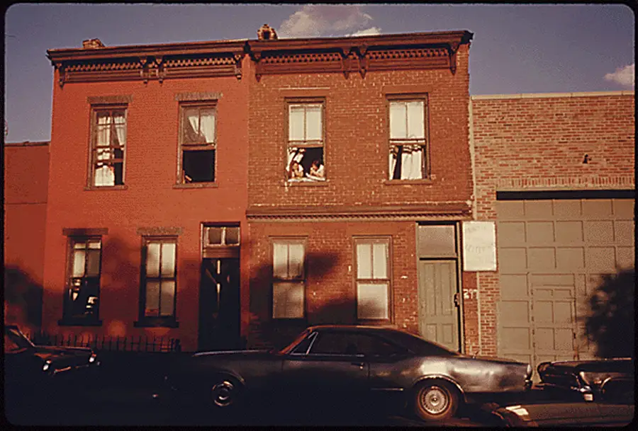 Row Houses On Bond Street, Brooklyn.