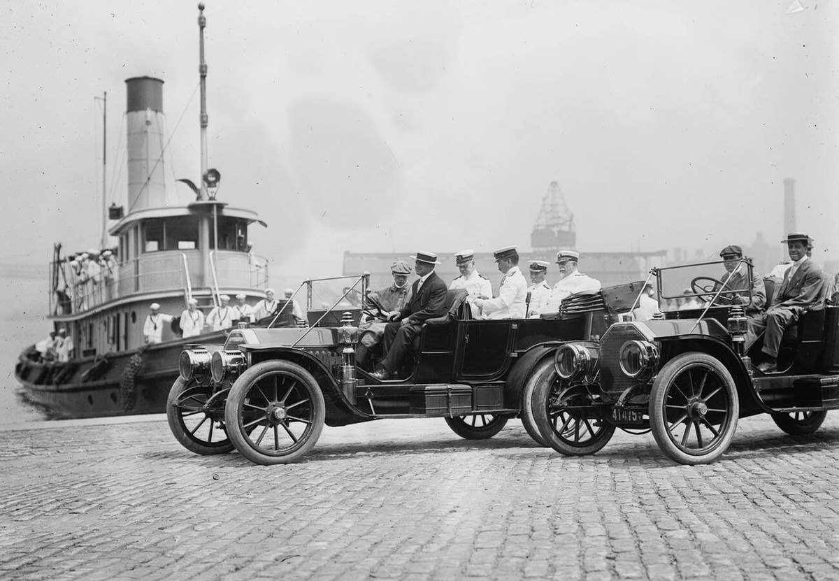 Admiral Togo Visiting The Brooklyn Navy Yard, 1911.