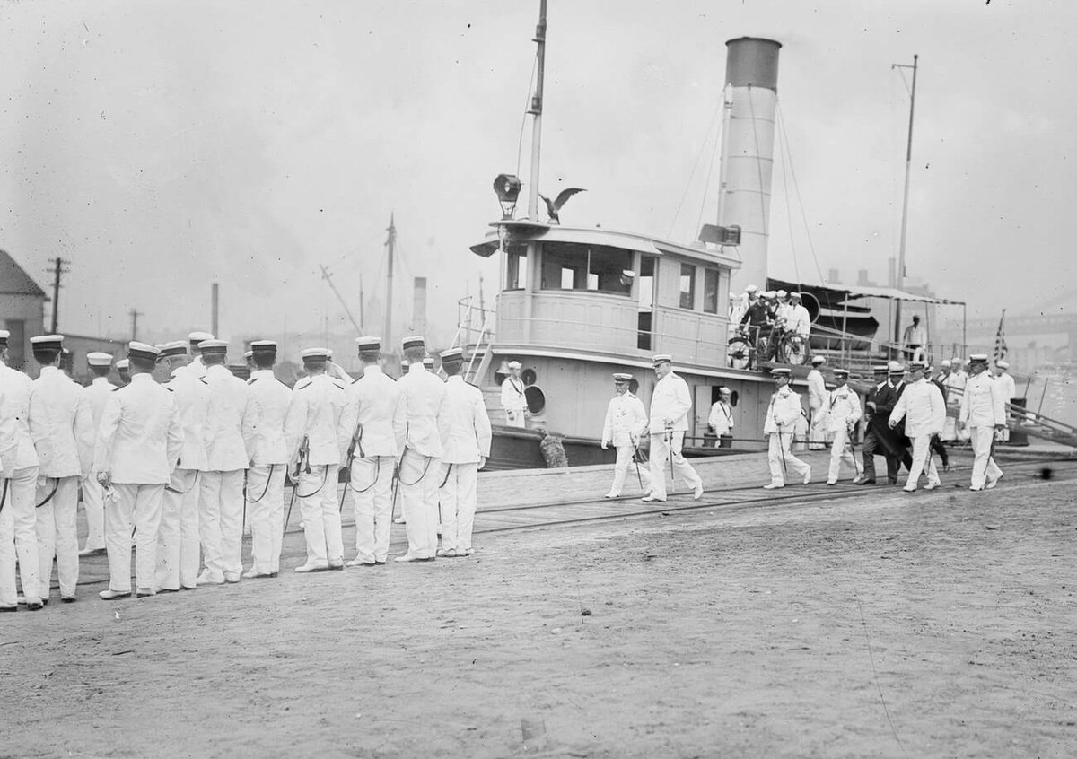 Admiral Togo Visiting The Brooklyn Navy Yard, 1911.