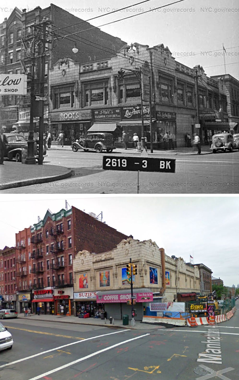 Meserole Avenue And Manhattan Avenue, Greenpoint, 1940S–2009.
