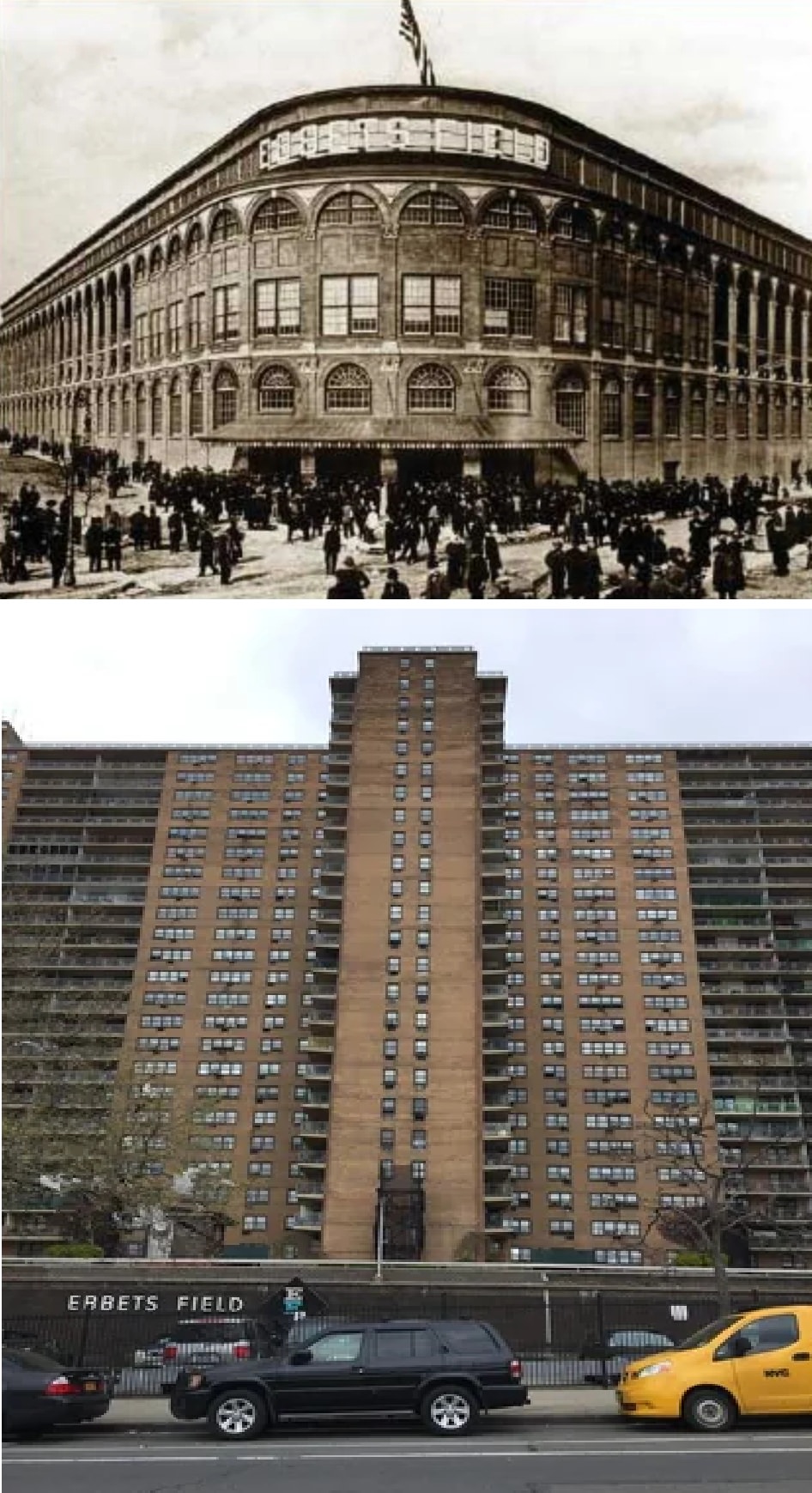 Ebbets Field, Brooklyn, 1900S–2020.
