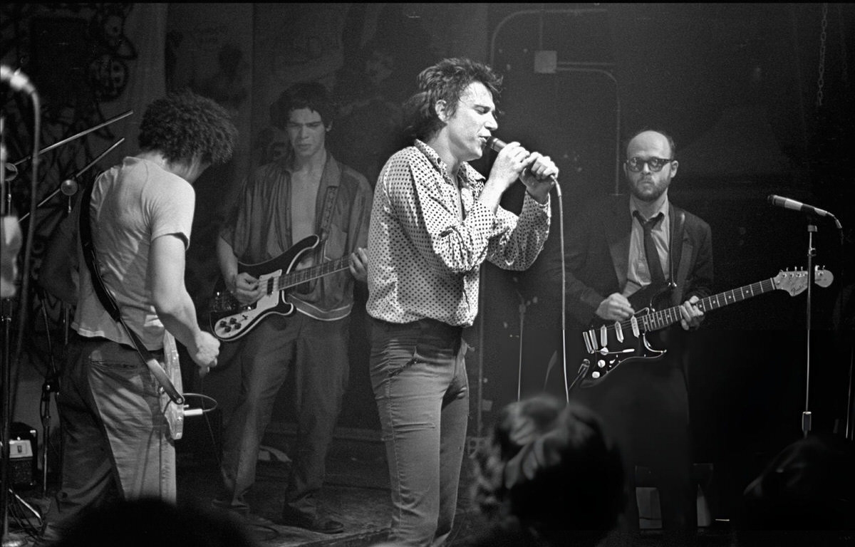 Richard Hell And The Voidoids Performing At Cbgb, New York.