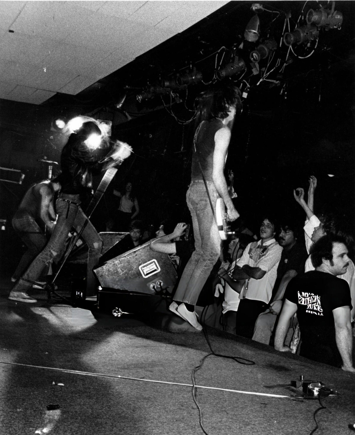 The Ramones And Audience Members At Cbgb, New York.