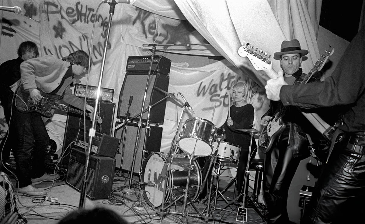 Debbie Harry On Drums At Cbgb, New York.