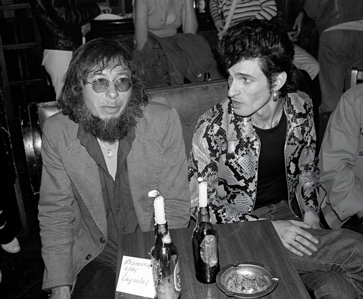 Willy Deville And Jack Nitzsche At Cbgb, New York, 1977.
