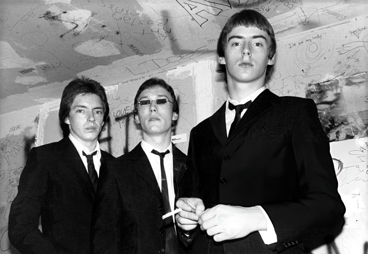 The Jam Backstage At Cbgb, New York, 1977.