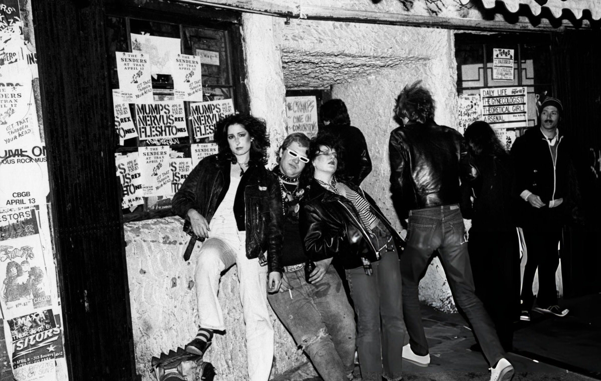 Punks At Cbgb, New York.