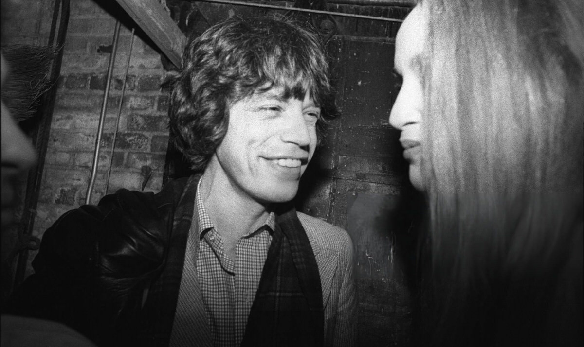 Mick Jagger And Jerry Hall At Cbgb, New York, 1975.