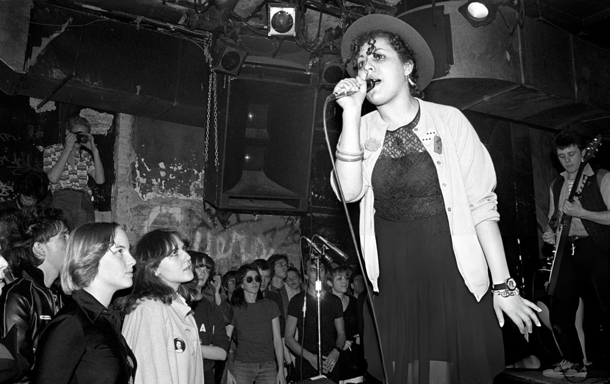 X-Ray Spex Outside Cbgb, New York, 1978.