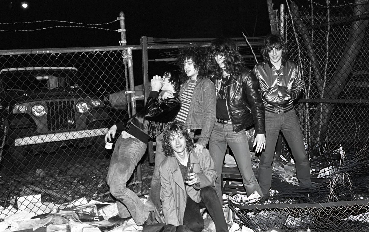 Punks Outside Cbgb, New York, 1978.